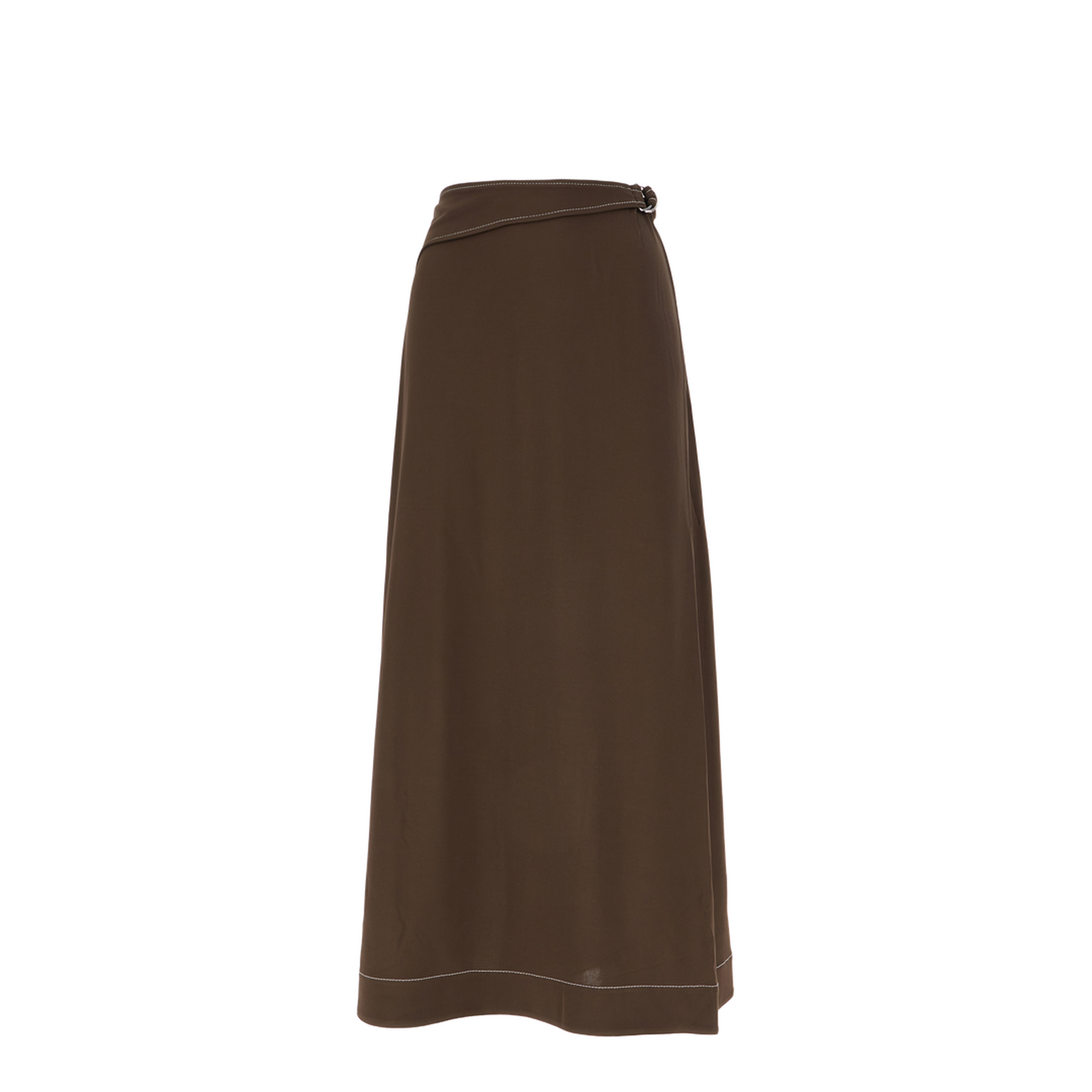 Brown Viscose Skirt