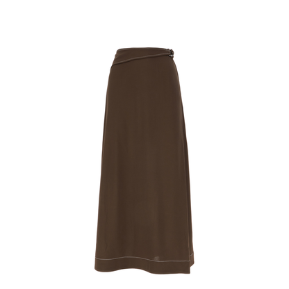 Brown Viscose Skirt