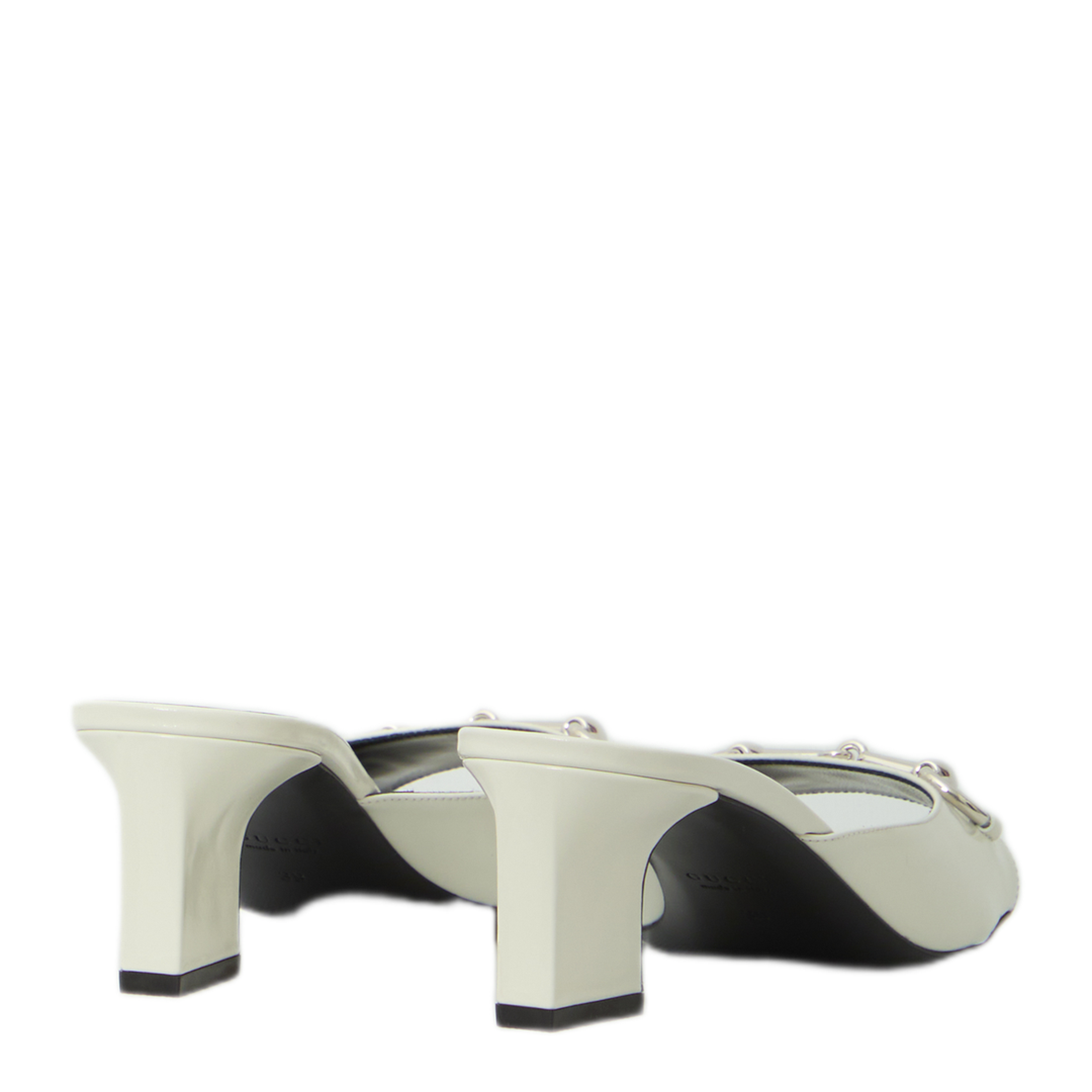 MAYFEYR - Gucci - White Bamboo Signora Mules - 870732CLG009214