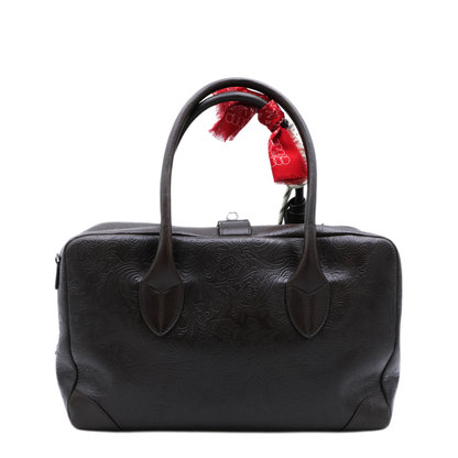 Vita Medium Cow Leather Handbag - Mahogany