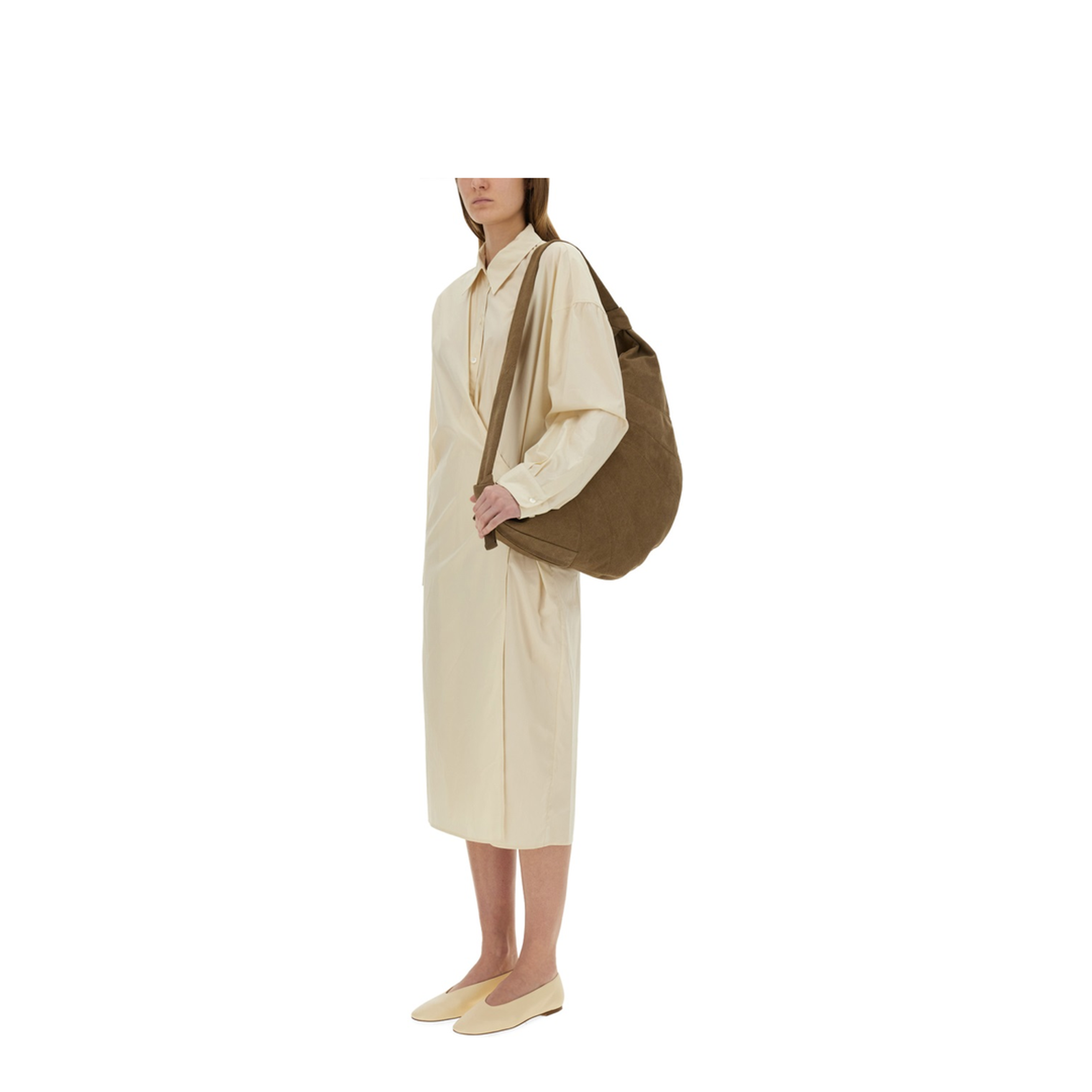 Straight Collar Twisted Dress