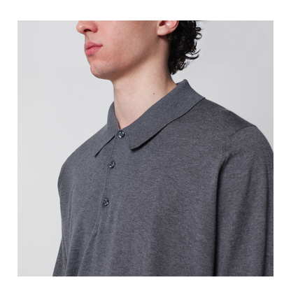 MAYFEYR - John Smedley - Gray Finchley Polo In Cotton - FINCHLEYCOCH