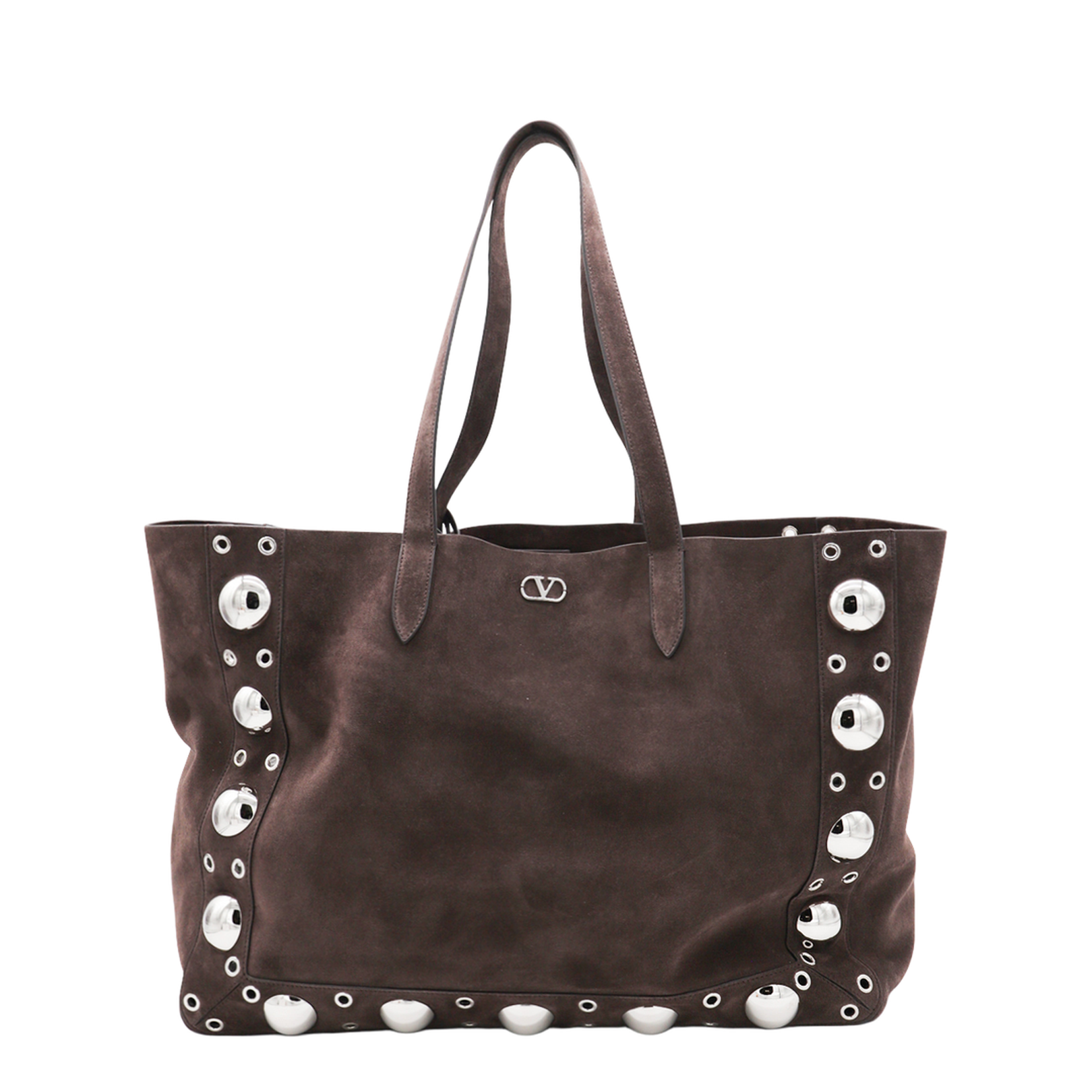 Brown Suede Shopping Bag