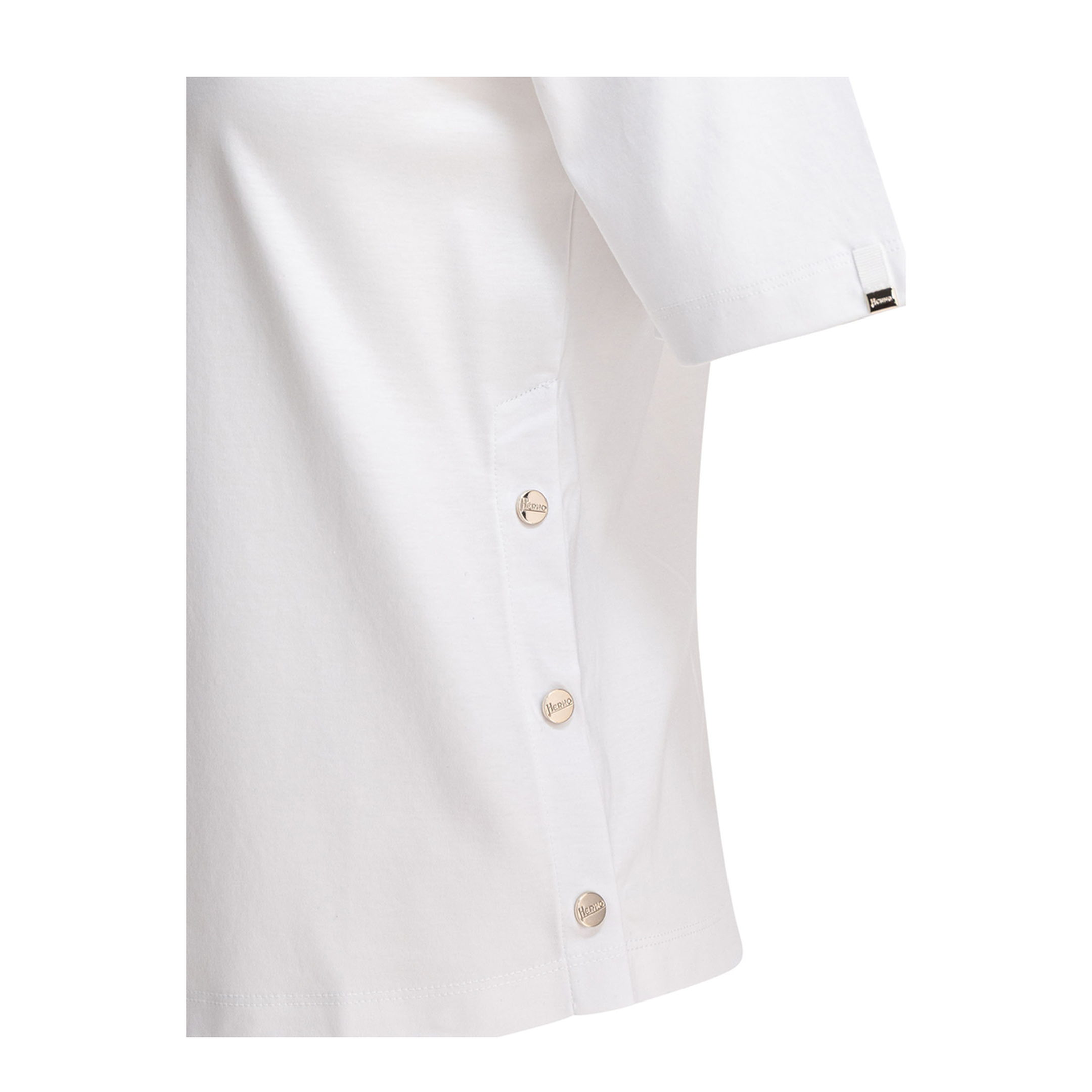 MAYFEYR - Herno - Cotton T-Shirt With Buttons - JG000258D520631081