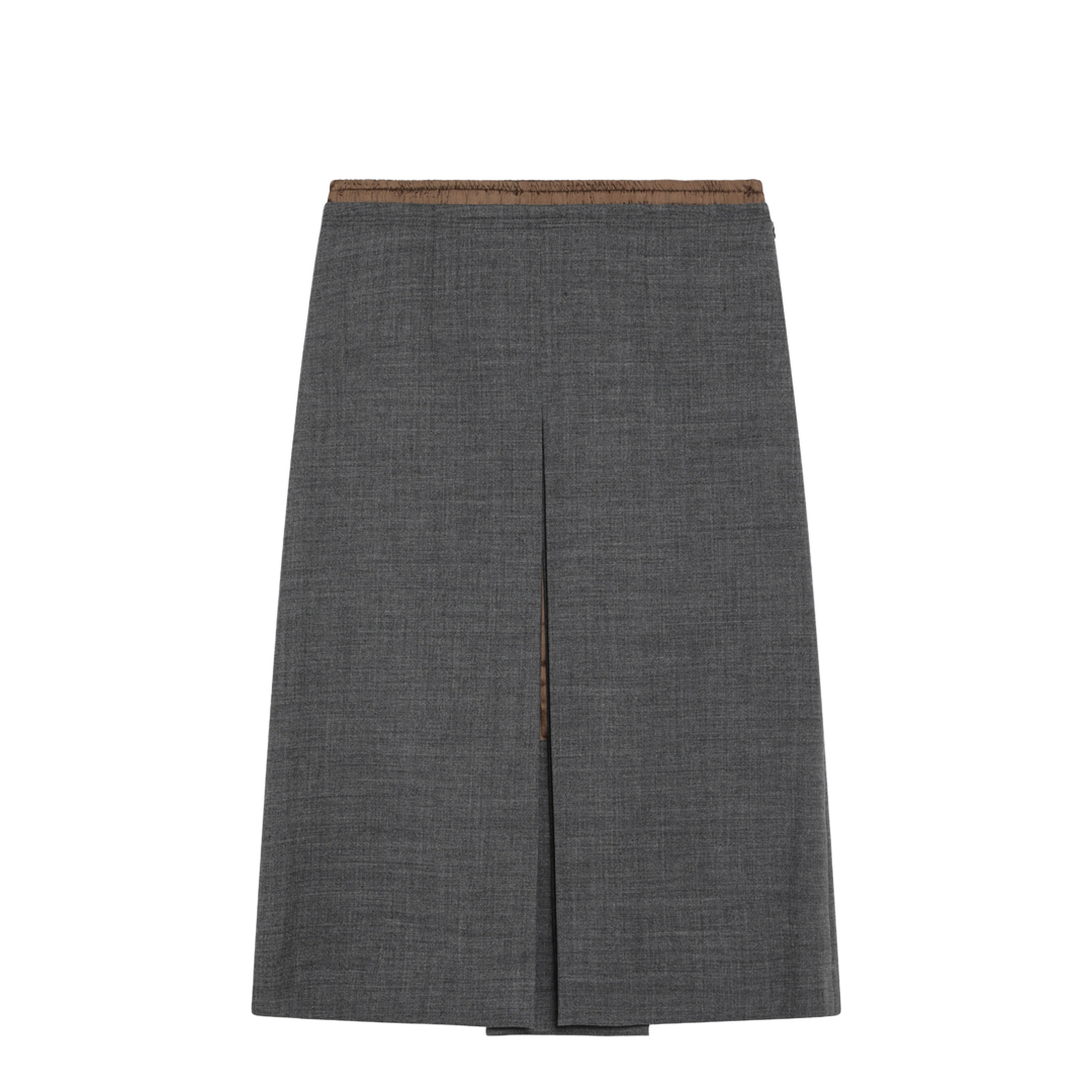MAYFEYR - Prada - Slate Grey Wool Skirt - P10A8OOO6011F0480