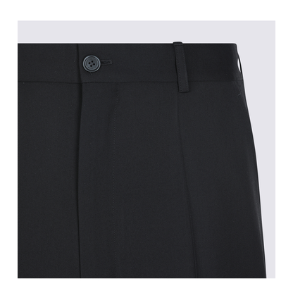 Wool Blend Tailored Pants