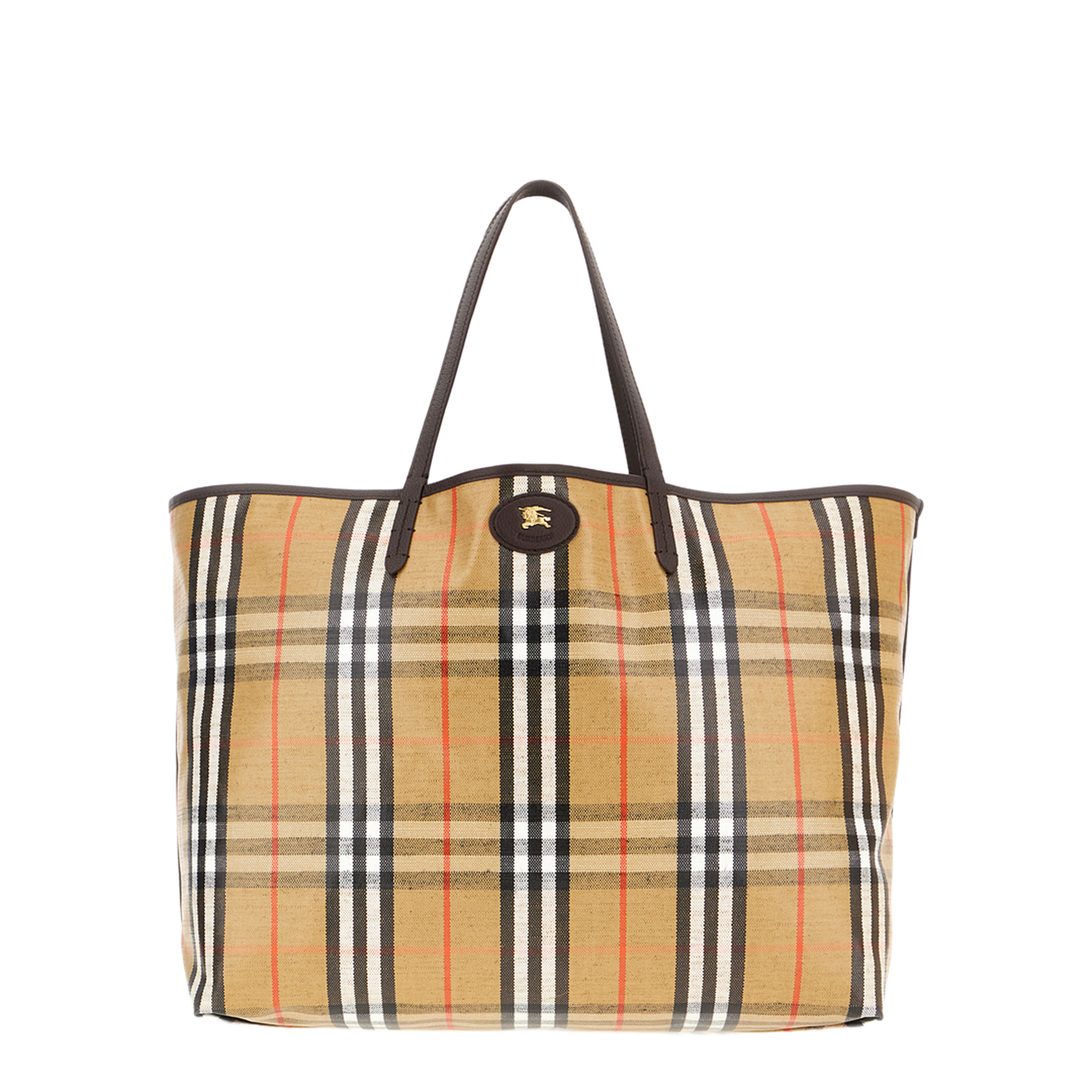 Embroidered Canvas Large Highlands Shopping Bag