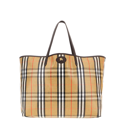 Embroidered Canvas Large Highlands Shopping Bag