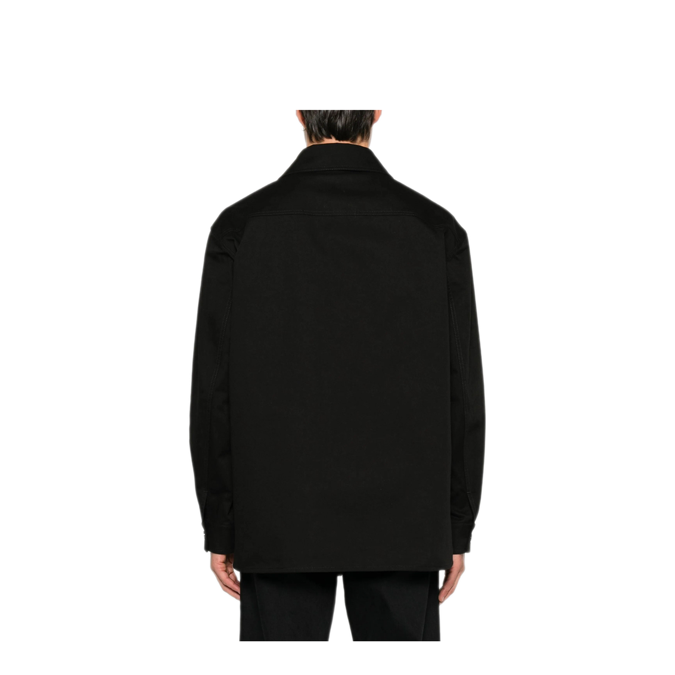 MAYFEYR - Valentino - Cotton Gabardine Shirt Jacket With Vlogo - VCIQ10ALS0NO