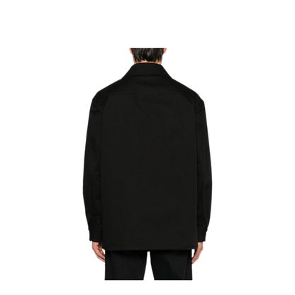 MAYFEYR - Valentino - Cotton Gabardine Shirt Jacket With Vlogo - VCIQ10ALS0NO