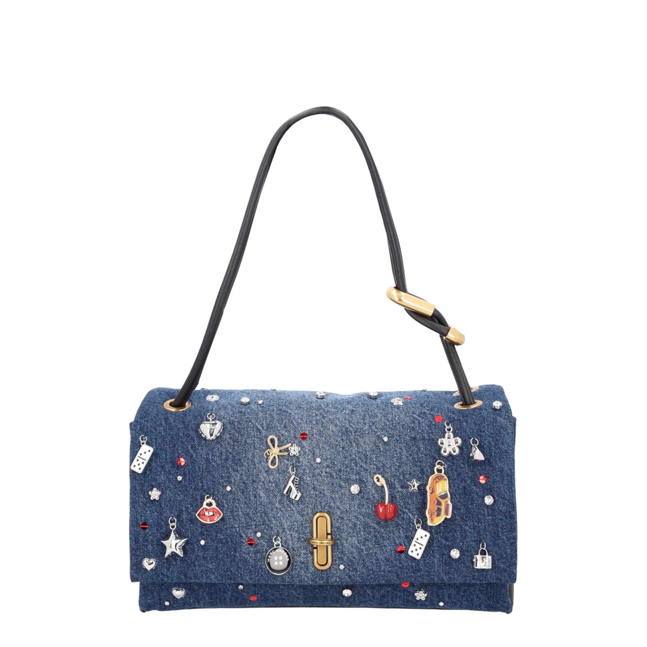 Large Dual Denim Shoulder Bag