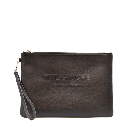 Rive Gauche Clutch, Silver Hardware