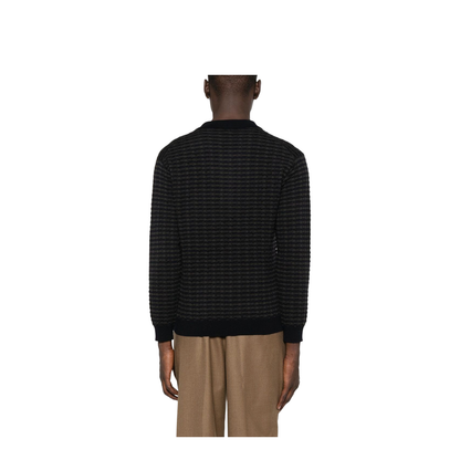Icon Virgin-Wool Jumper with Polo-Shirt Collar
