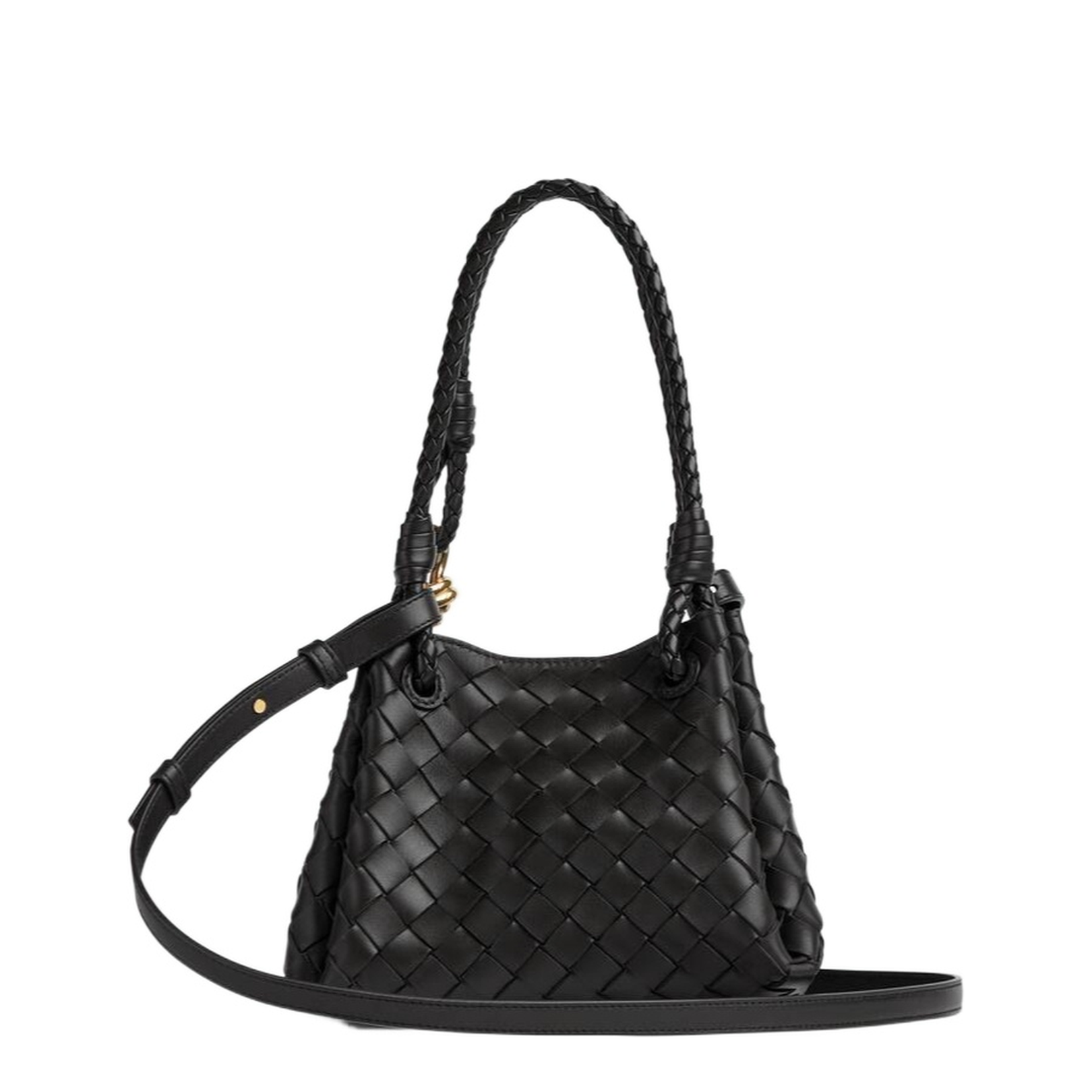 Intrecciato Leather Shoulder Bag
