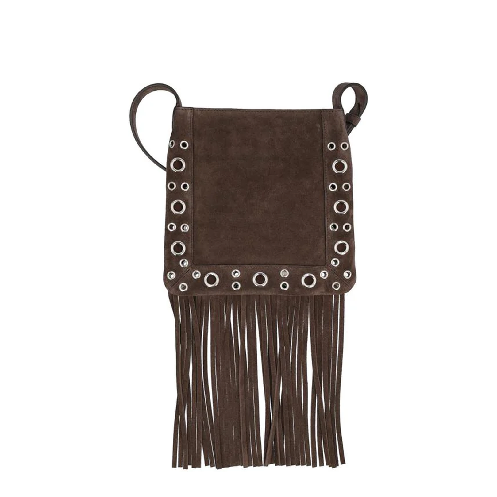Nellcote VLogo Signature Fringed Shoulder Bag