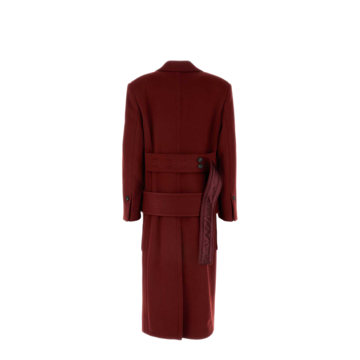 MAYFEYR - Ferragamo - Caban Red Wool Blend Coat - 13G151777632BORDEAUX