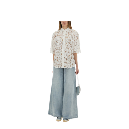 MAYFEYR - MICHAEL BY MICHAEL KORS - Floral Lace Shirt - MS540SXGTA100WHITE