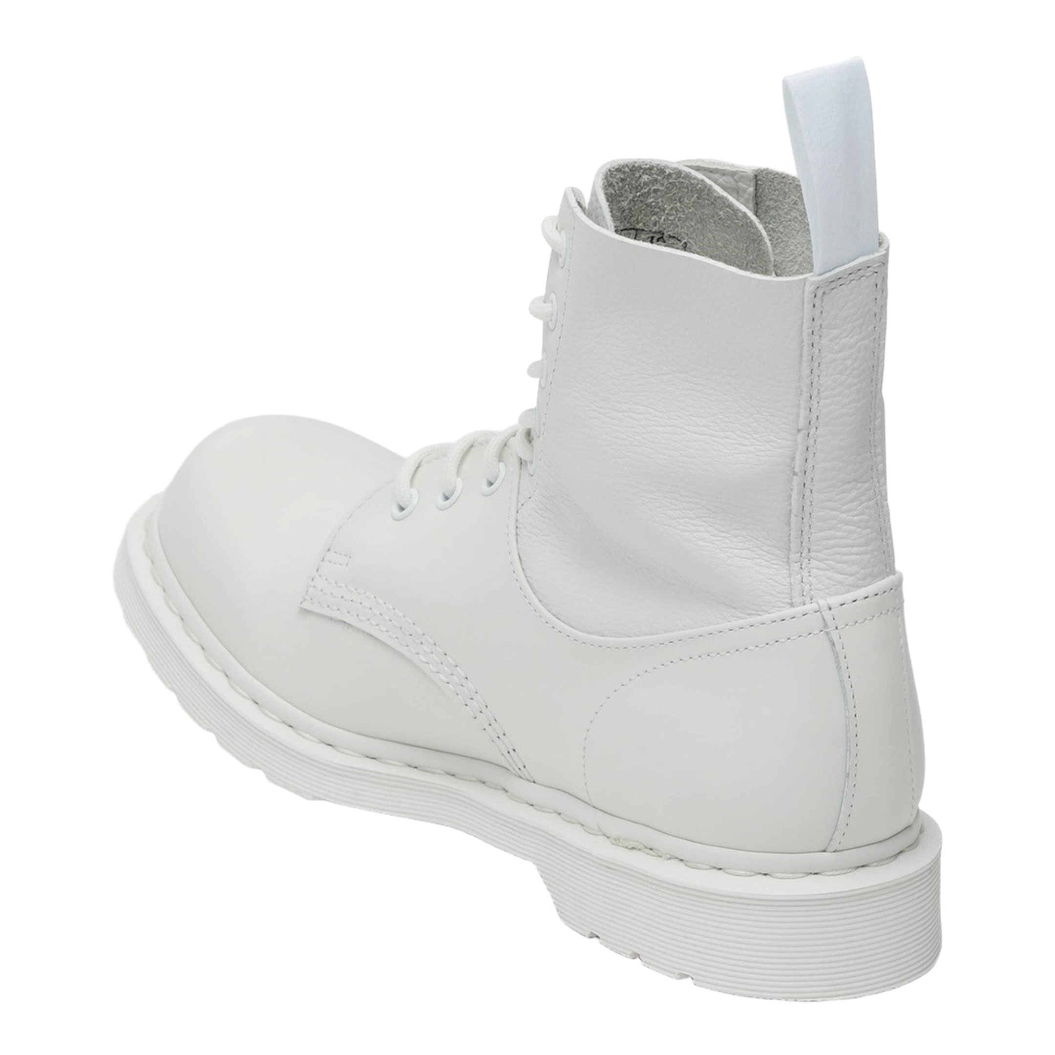 White Lace-Up Boot