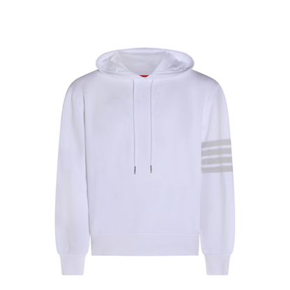 MAYFEYR - Thom Browne - Long Sleeve Hoodie Pullover With Overdyed 4 Bar In Solid Loopback - MJT556AJ0007100