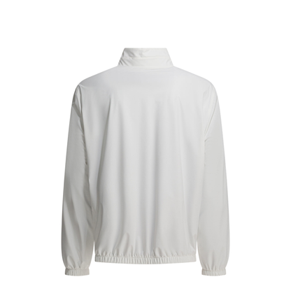 White Polyamide Full-Length Jacket