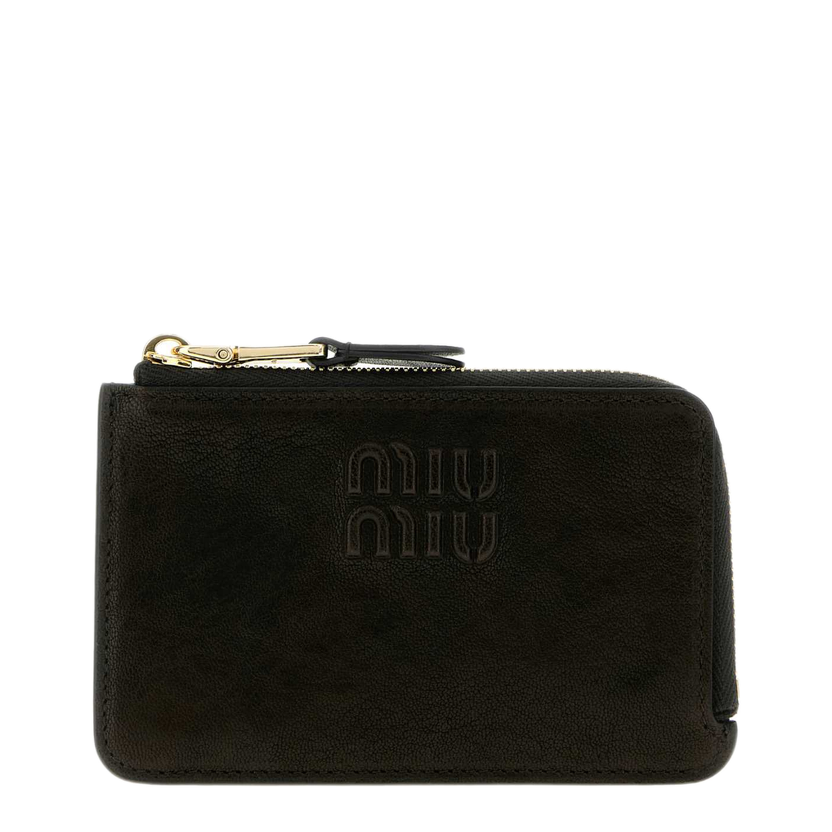 MAYFEYR - Miu Miu - Black Leather Card Holder - 5MB066AEFXF0002