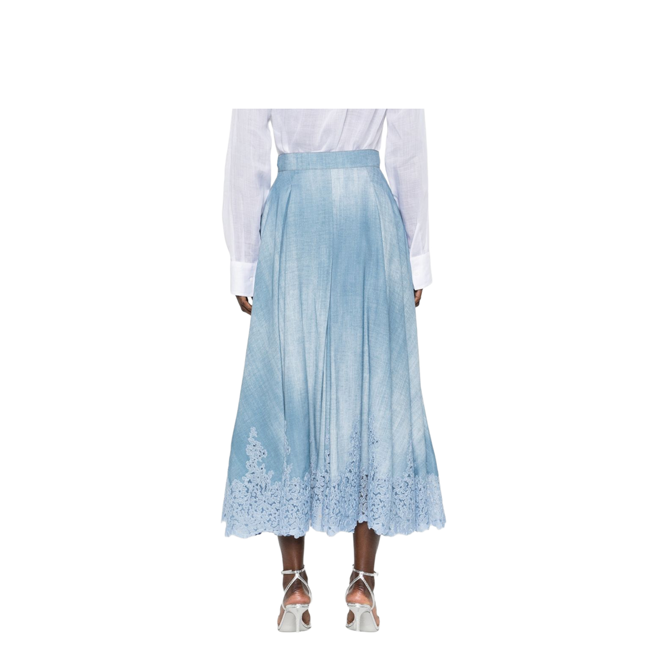 MAYFEYR - Ermanno Scervino - Skirt With Embroidery - D482O355APEMYS4217