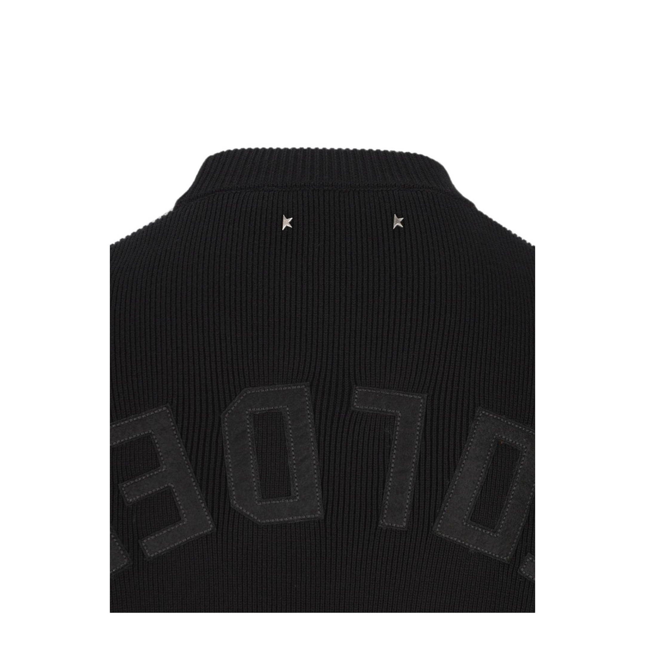 MAYFEYR - Golden Goose - Black Ribbed Knit Sweater - GMP00841P00197290100