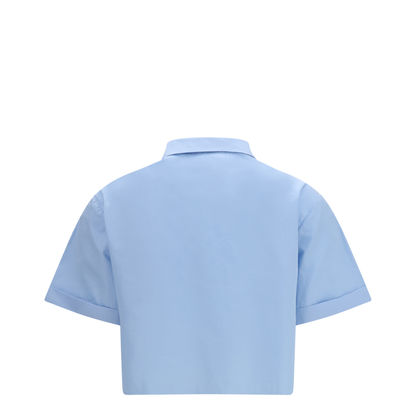MAYFEYR - Miu Miu - Poplin Shirt With Ruffle Details - MK2045SOOO10RGF0013