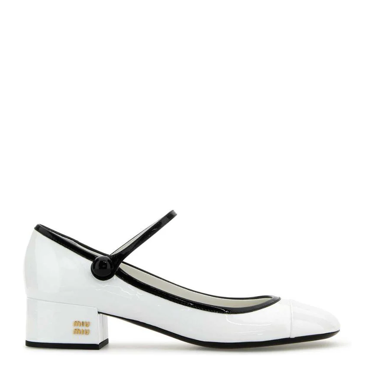 MAYFEYR - Miu Miu - White Leather Pumps - 5I435EFA03506EF0964