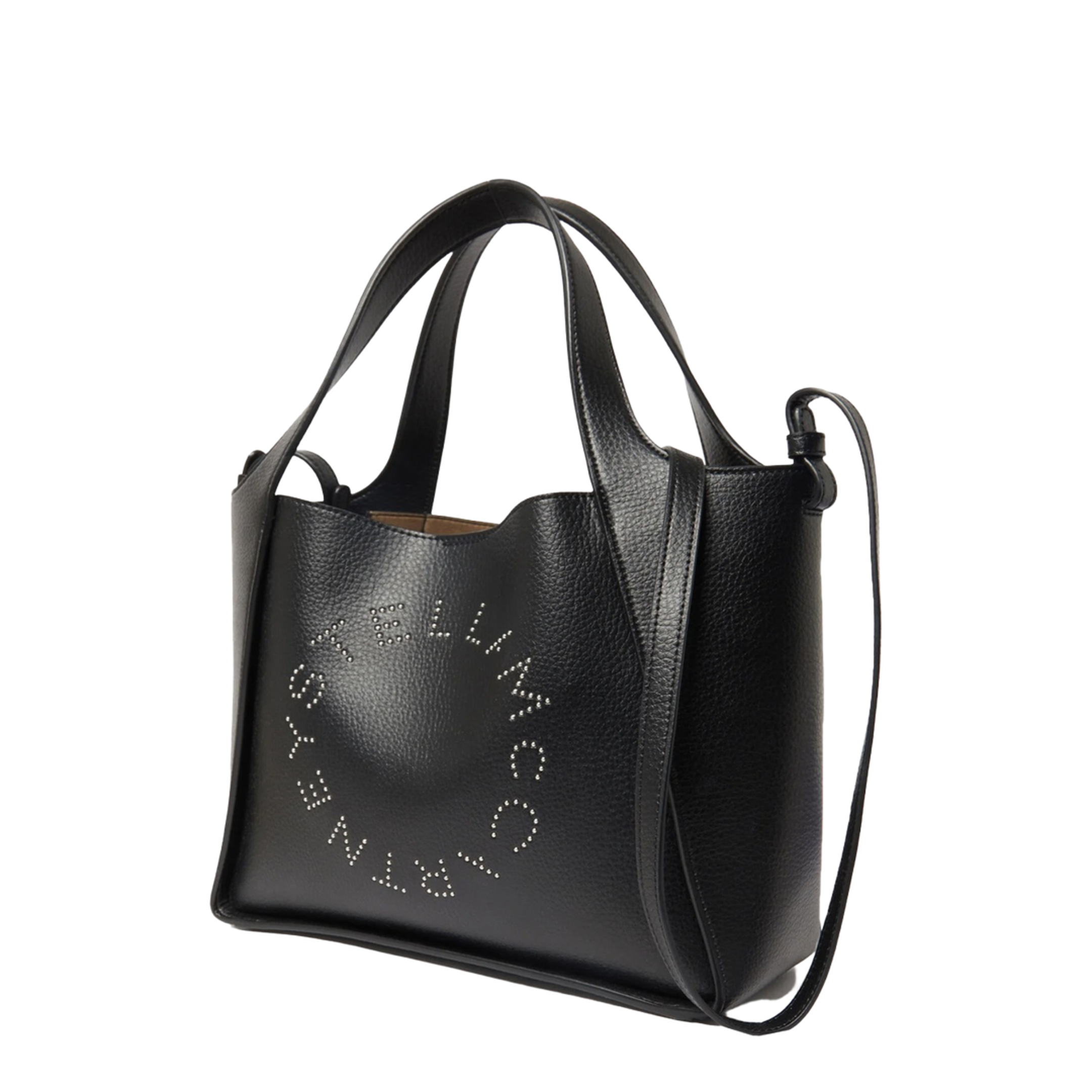 Logo Large Studded Tote Bag - Black