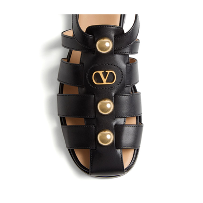 VLogo Signature Leather Sandals