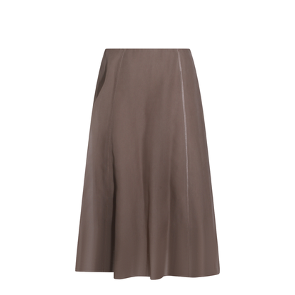 Silk Midi Skirt