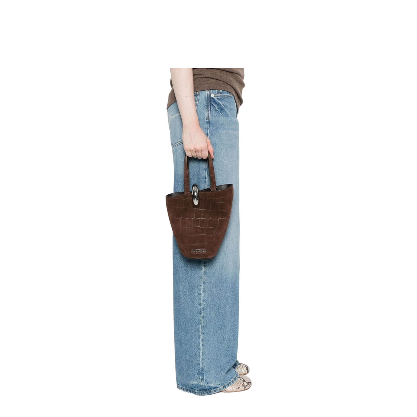 Small Asymmetric Bucket Bag