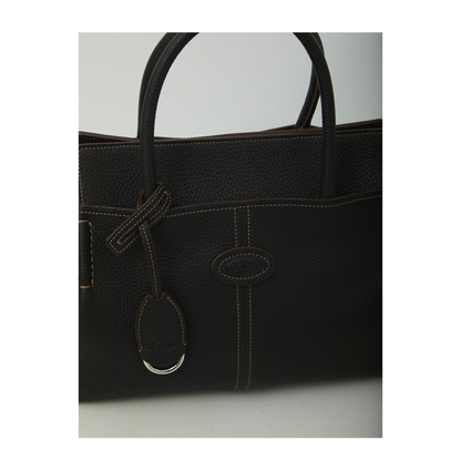 MAYFEYR - Tod's - Small Hammered Leather Shopping Bag - XBWDBKA0200XGAB999