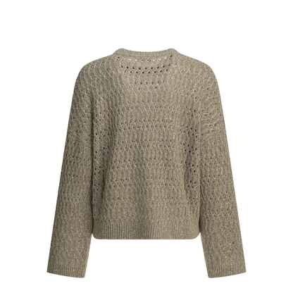 Linen Knitted Sweater Grey