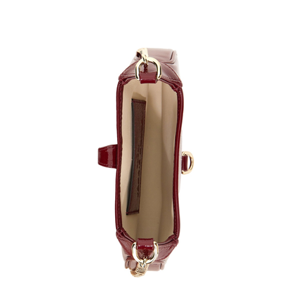 Jackie Notte Mini Charol Patent Leather Bag - Rosso Ancora