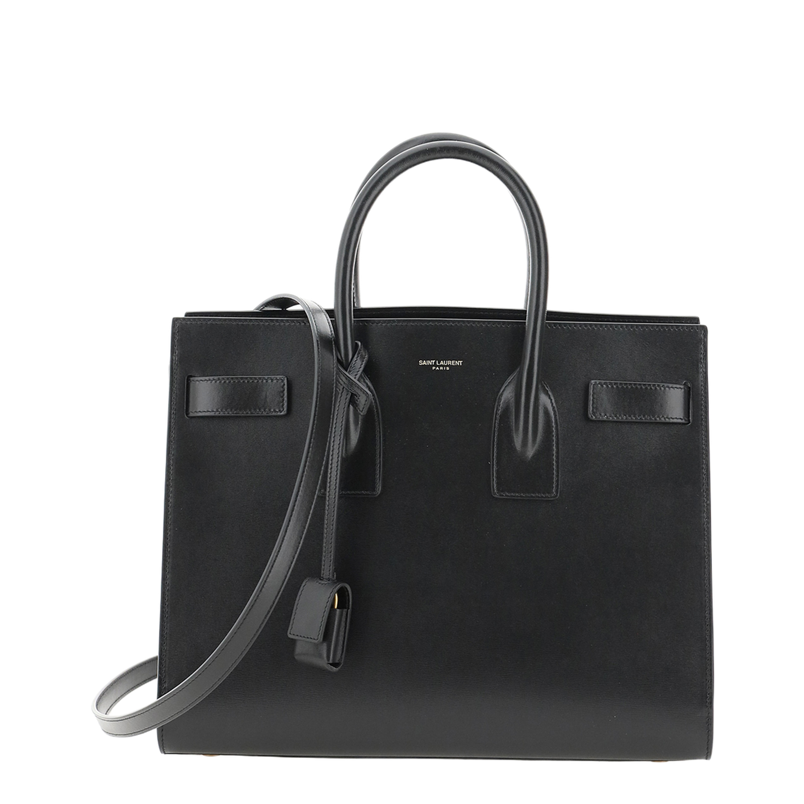 Sac de Jour Small Leather Top Handle Bags - Black
