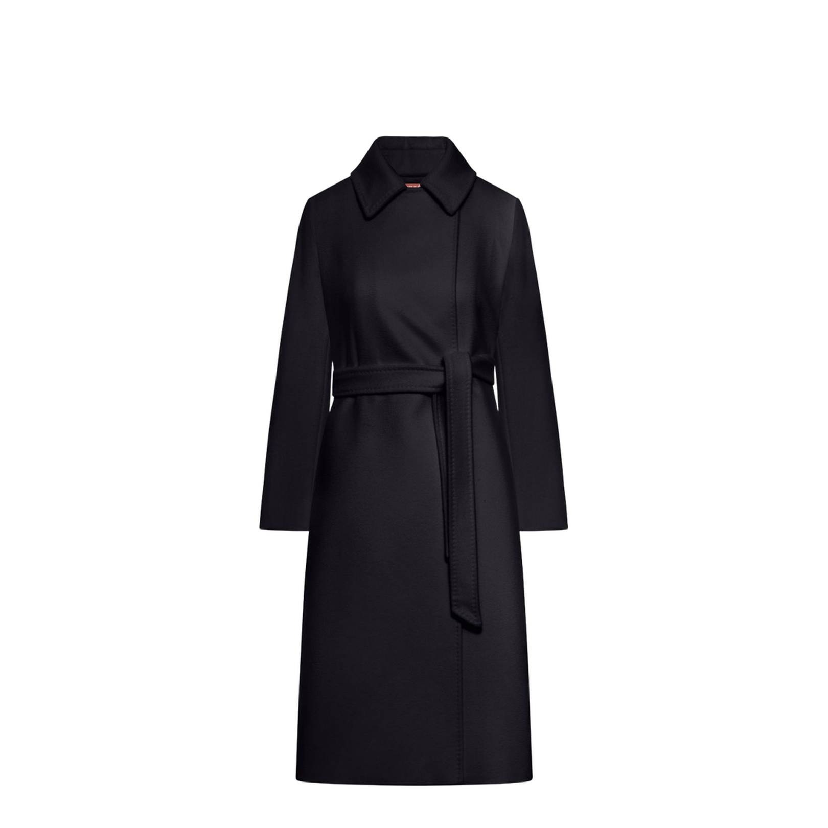 Wool Coat In Black