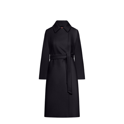 Wool Coat In Black