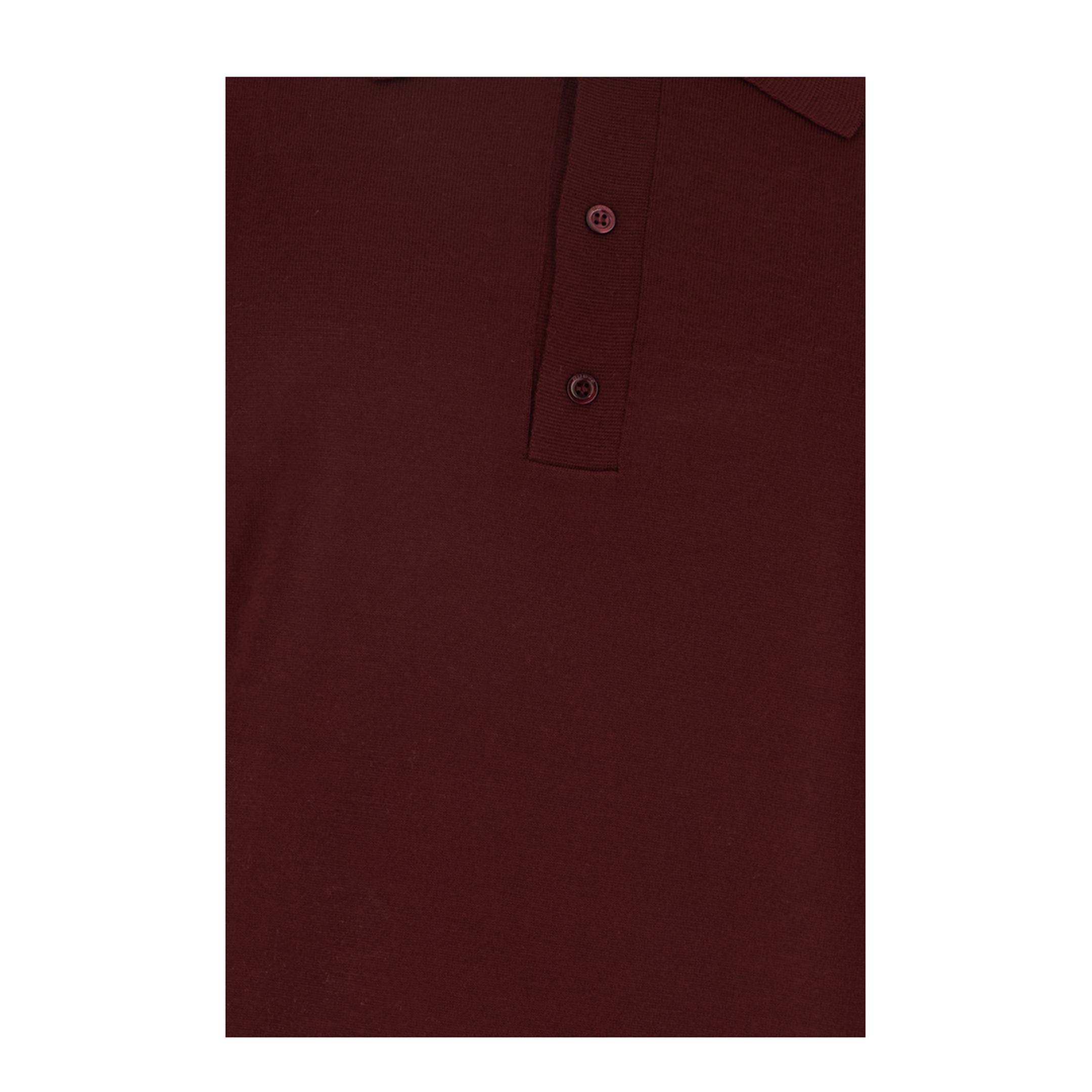 MAYFEYR - Valentino - Burgundy Wool Polo Shirt - 9V3KP04UBH9697