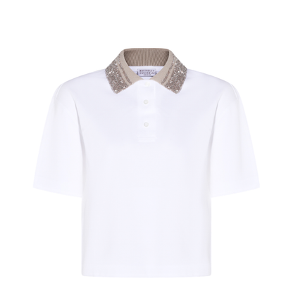 Polo Shirt With Dazzling Collar