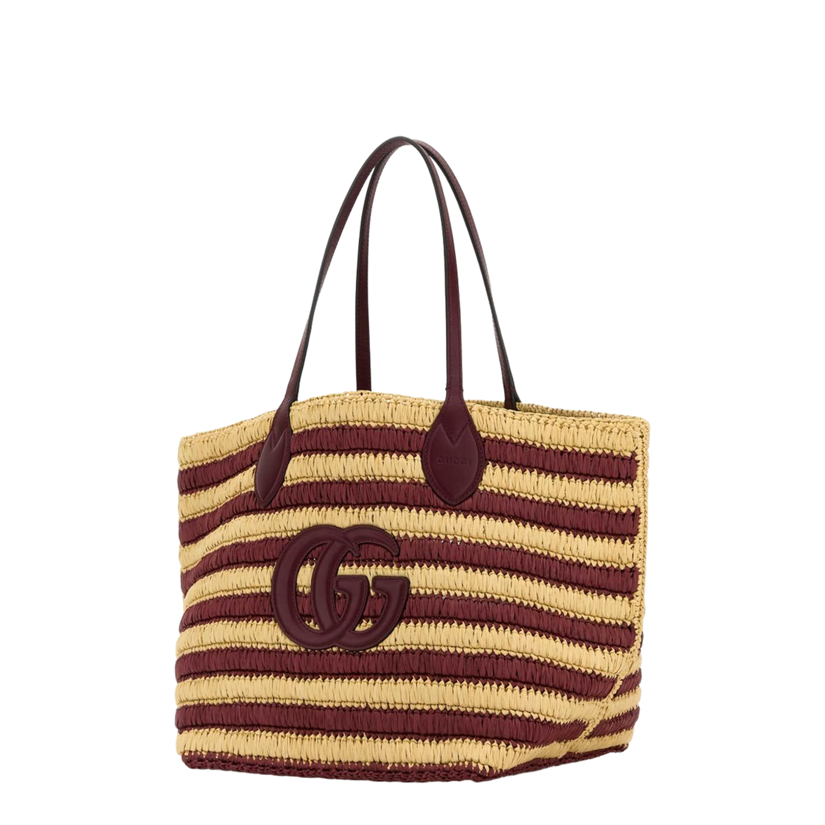 Woven Medium Canvas Tote Bags - Red