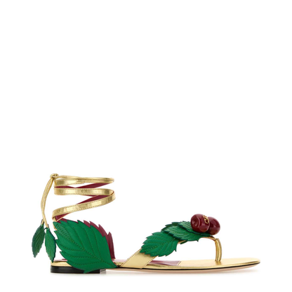 MAYFEYR - Valentino - Multicolor Leather Cherryfic Thong Sandals - 8W2S0NX9ITE9PZ