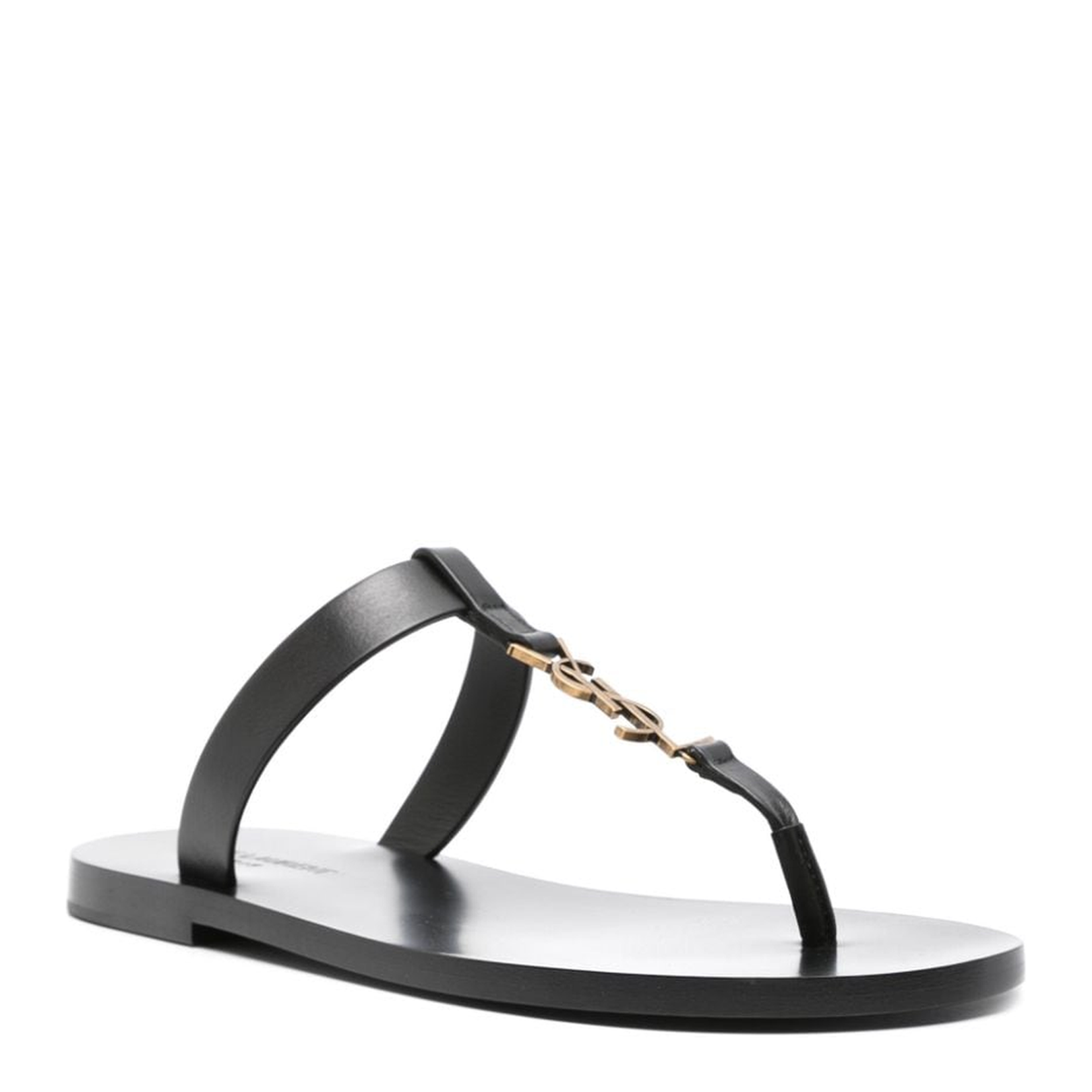 Cassandre Slides in Smooth Leather