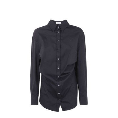 Button-Down Draped Shirt