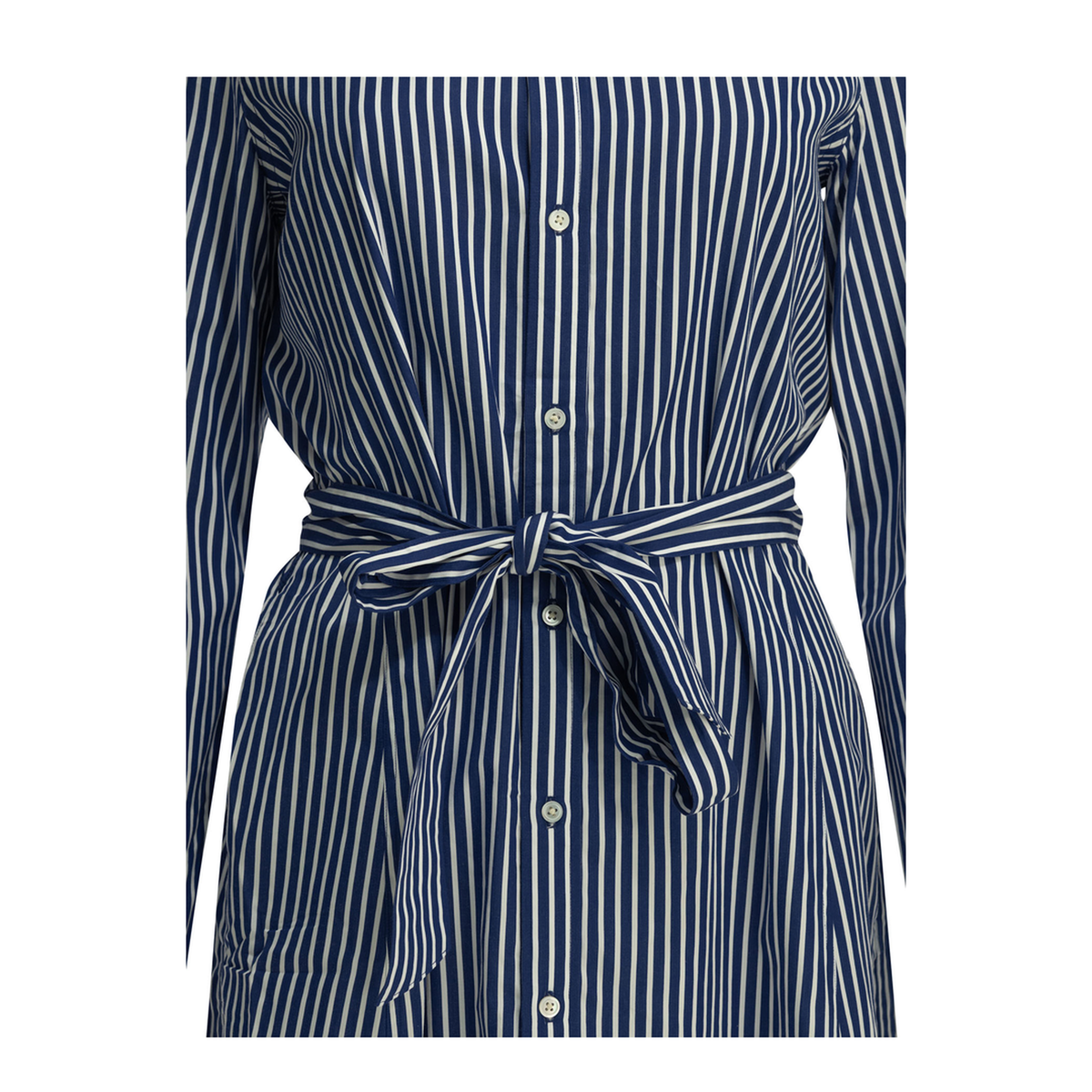 MAYFEYR - Polo Ralph Lauren - Chemisier Midi Dress With Logo - 211891430001BRIGHTNAVYWHITE