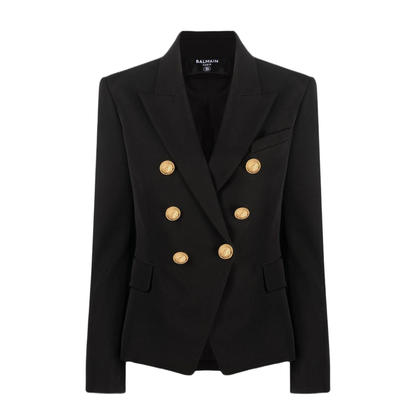 Black Double-Breasted Blazer