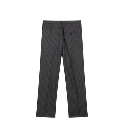 Pinstriped Pleat Trousers