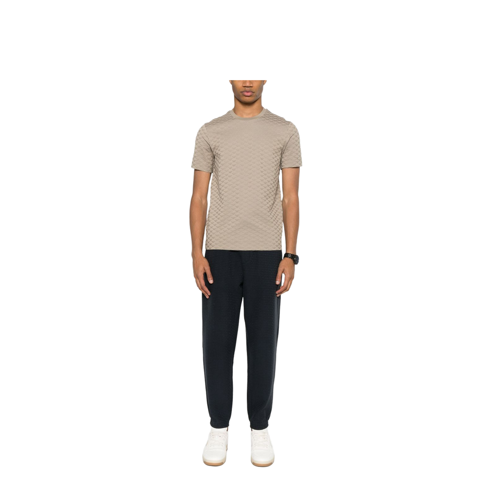 Lyocell Blend Jersey Joggers with All-Over Lettering