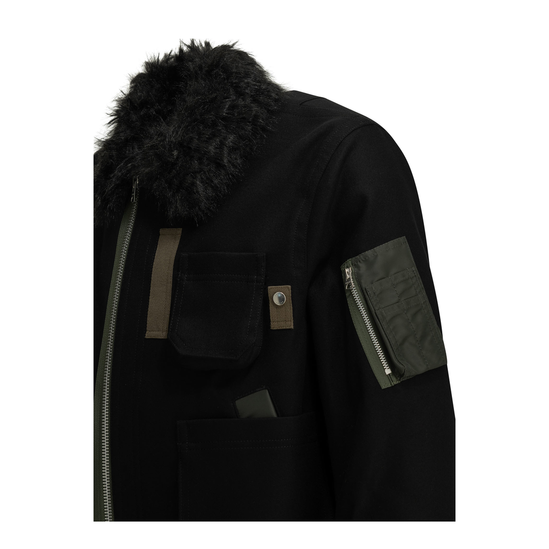 MAYFEYR - Sacai - Wool Bomber Jacket - 2604081M001
